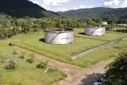 Parte de la infraestructura del Sistema de Oleoducto Transecuatoriano (SOTE).