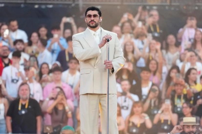 Bad Bunny dio dos conciertos en Barcelona, España.