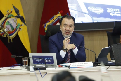 El alcalde, Pabel Muñoz, se refirió a la compensación que se entregará a los transportistas urbanos de Quito.
