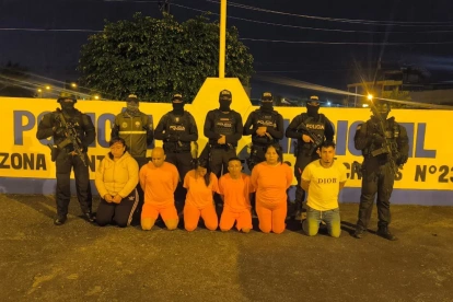 La organización criminal operaba en Pichincha y Santo Domingo con amenazas a cooperativas.