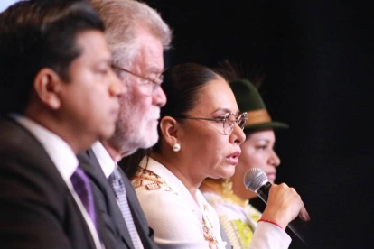 La presidenta del Consejo Nacional Electoral, Diana Atamaint.
