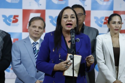 Gabriela Rivadeneira, presidente del movimiento Revolución Ciudadana.