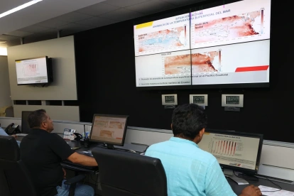 Monitoreo. Los técnicos del Inocar, Inamhi, Instituto de Pesca y Riesgos se reunirán el próximo jueves.