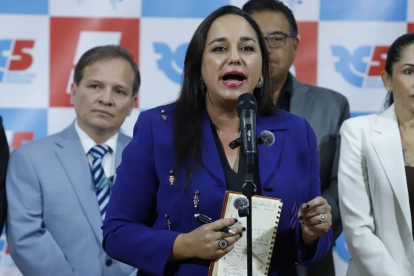 Gabriela Rivadeneira, presidenta de la Revolución Ciudadana.