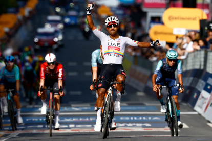 Jhonatan Narváez fue uno de los protagonistas de la Corsa Rosa.