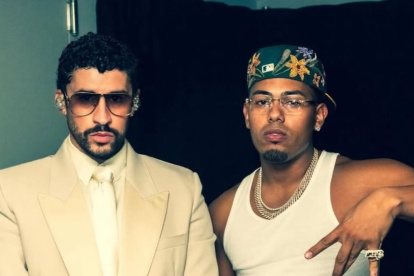 Bad Bunny y Mike Towers en Madrid.