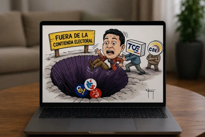 El alcalde de Cuenca, Cristian Zamora, fue sancionado por el TCE por violencia política de género.