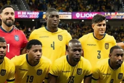 Jugadores de la Selección de Ecuador.