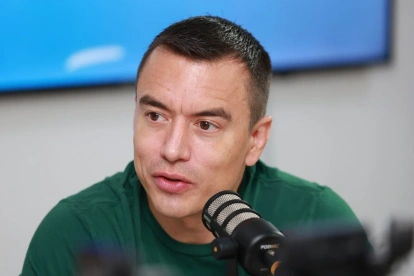 Daniel Noboa no se pronunció sobre el caso Progen ni los audios de Manzano a Fabián Calero.