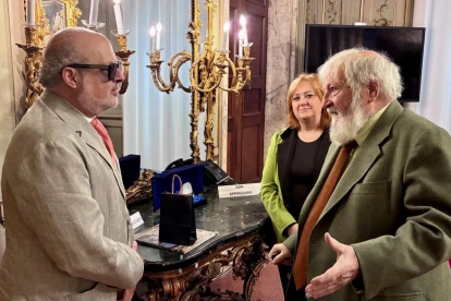 El presidente de la CBEI en su visita a la Cámara de Comercio de Génova, Italia.