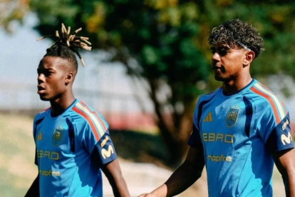 Lamine Yamal y Nico Williams participaron en los entrenamientos de España mientras continúan su recuperación de cara al Mundial 2026.