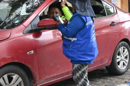 Espacio. La nueva zona azul en el centro de Tumbaco dispone de 590 plazas para vehículos livianos y 29 espacios destinados a motocicletas.