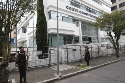 El edificio de la Corte Constitucional de Ecuador.
