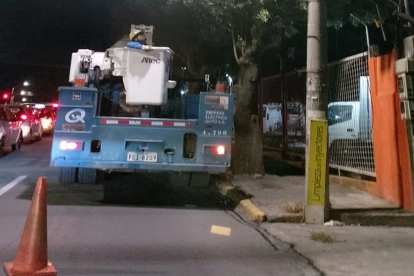 Un corte de luz en Quito dejó sin energía eléctrica a varios sectores del sur de la capital.