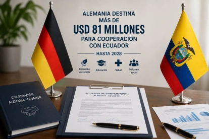 Una foto referencial sobre la cooperación de Alemania a Ecuador.