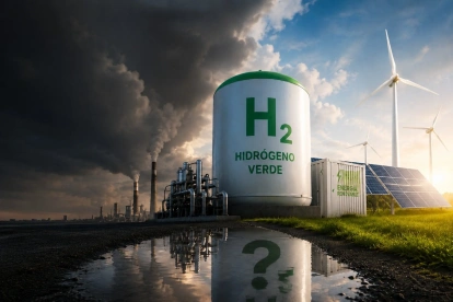 Una foto referencial sobre la elaboración del llamado hidrógeno verde.