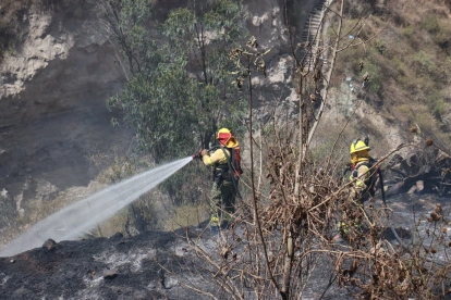 Zonas. Los incendios del 2024 y 2025 afectaron zonas de Guápulo y valles de la ciudad.