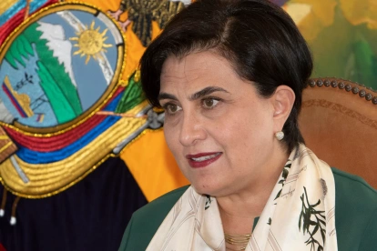 Gabriela Sommerfeld, hasta este domingo 7 de junio fue la canciller ecuatoriana.