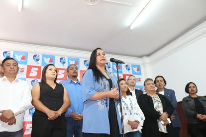 Gabriela Rivadeneira es la actual presidenta del movimiento Revolución Ciudadana.