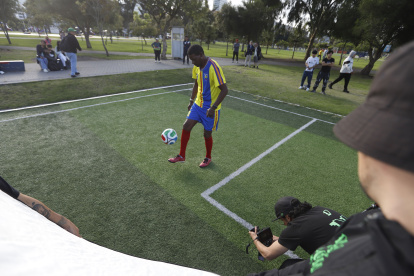 Agustín 'El Tin' Delgado anotó goles en los dos mundiales que jugó.