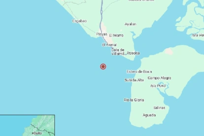 Temblor se sintió en Playas en la provincia del Guayas.