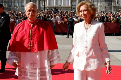 Más de 60 años después de conocer a Juan XXIII, la reina Sofía volvió a encontrarse con un nuevo Papa