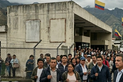 Ambiente electoral en la frontera colombo-ecuatoriana bajo la mirada atenta de los medios y la ciudadanía.