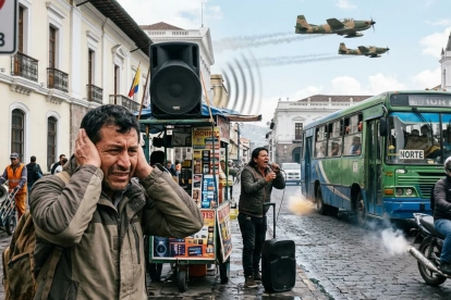 Quito padece una innegable crisis de contaminación acústica en calles, plazas e incluso templos