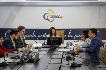Sesión del Pleno del Consejo de la Judicatura, este martes 9 de junio.