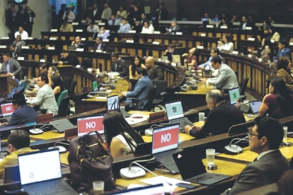 Votación. La moción de Lucía Jaramillo se aprobó, pese a la negativa de la bancada del correísmo.