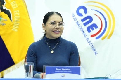 Diana Atamaint es la presidenta del Consejo Nacional Electoral.
