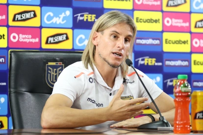 Sebastián Beccacece en la previa del debut de Ecuador en el Mundial 2026.