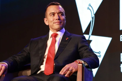 El presidente de la República del Ecuador, Daniel Nobo Azín.