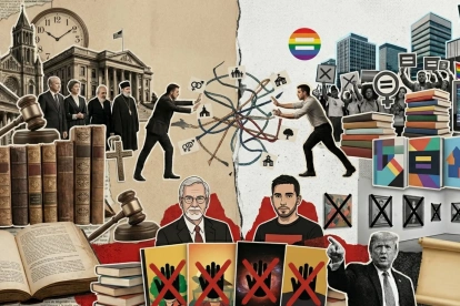 La representación visual del choque de cosmovisiones entre los sectores ortodoxos y las corrientes progresistas modernas