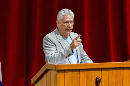 Fotografía de archivo del presidente de Cuba, Miguel Díaz-Canel, en La Habana.