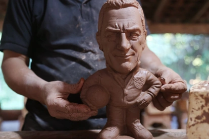 Imagen de Gustavo Alfaro, homenajeado de esa forma en Paraguay.