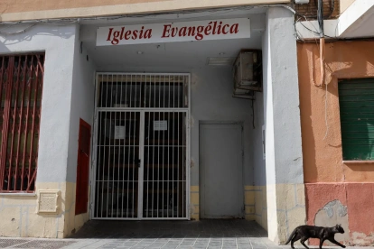 Una iglesia evangélica en el barrio valenciano de Nazaret.