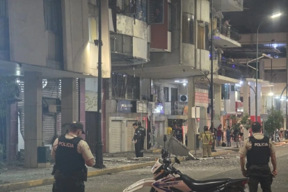 La explosión generó alarma en el centro de la ciudad de Machala, la noche de este viernes 12 de junio.