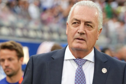 Gustavo Alfaro, técnico de Paraguay, en el partido con EE. UU.