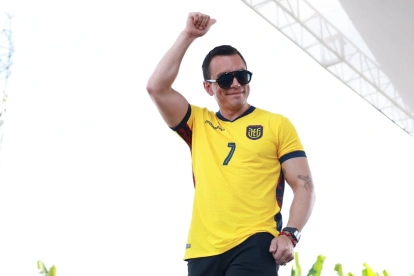 El presidente de Ecuador, Daniel Noboa, asistió al debut de Ecuador en el Mundial 2026.