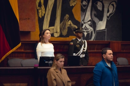 Mishel Mancheno presidió la sesión del CAL en la que se calificaron seis proyectos de ley para su trámite en comisiones legislativas.