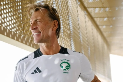 Hervé Renard, seleccionador de Arabia Saudita, durante una sesión previa al duelo ante Japón en el Mundial 2026.