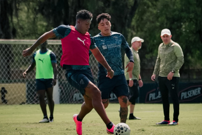 Los jugadores de Liga de Quito realizan una mini pretemporada.