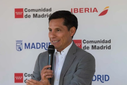 Jefferson Pérez, vicepresidente del COE, durante una reunión oficial del organismo.