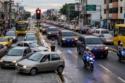 Carros de lujo, sin placas y con sirenas en el tráfico, y los ciudadanos tácitamente ceden el paso al abuso del poder.