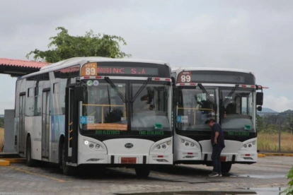 La línea 89 operaba con 20 unidades eléctricas que recorrían el norte y centro de Guayaquil.