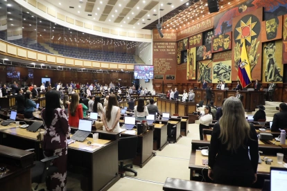 Sesión del Pleno de la Asamblea durante el debate del proyecto sobre obesidad.