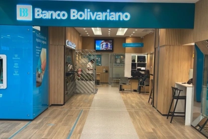 Una de las agencias del Banco Bolivariano, en Ecuador.