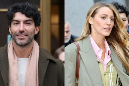 Blake Lively y Justin Baldoni llegando al juzgado en Nueva York