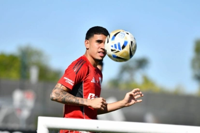 Kendry Páez solo anotó un gol mientras jugó con River Plate.